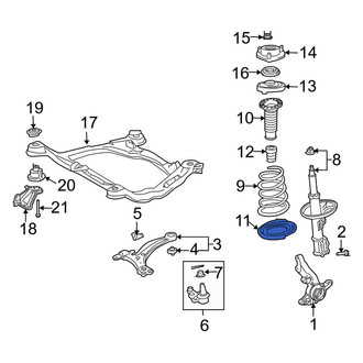 Toyota OE - Front Lower Coil Spring Insulator