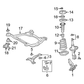 Toyota OE - Front Suspension - Suspension Components (AWD)