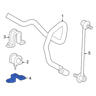 Toyota OE - Lower Suspension Stabilizer Bar Bracket