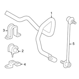 Toyota OE - Front Suspension - Stabilizer Bar & Components (AWD)