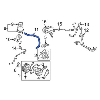 Toyota OE - Power Steering Reservoir Hose