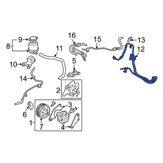 Toyota OE - Power Steering Pressure Hose