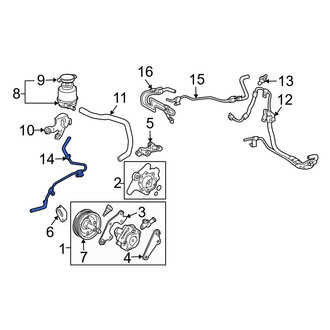 Toyota OE - Power Steering Return Hose