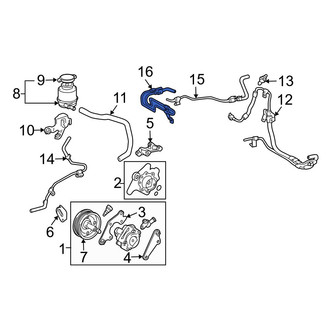 Toyota OE - Front Power Steering Cooler