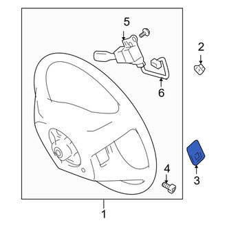 Toyota OE - Right Lower Steering Wheel Back Cover