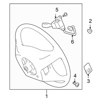 Toyota OE - Steering Wheel & Trim (With Cruise Control, W/O Radio Control)