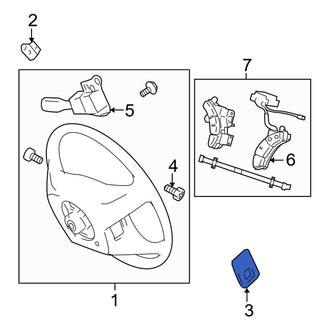Toyota OE - Left Lower Steering Wheel Back Cover