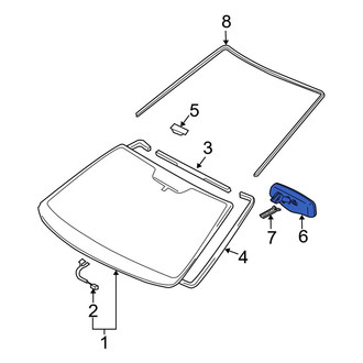 Toyota OE - Front Interior Rear View Mirror