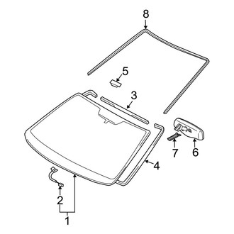 Toyota OE - Windshield - Glass