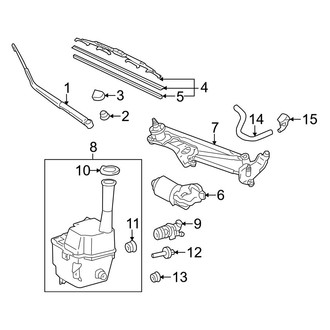 Toyota OE - Windshield - Wiper & Washer Components