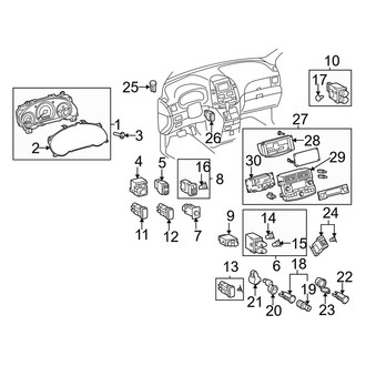 Toyota OE - Instrument Panel - Cluster & Switches