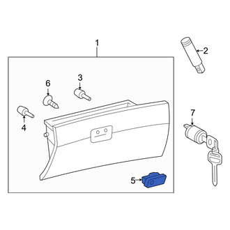Toyota OE - Front Glove Box Latch