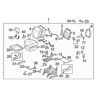 Toyota OE - Front Right Headrest Guide