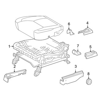 Toyota OE - Seats & Tracks - Tracks & Components (Driver Seat, Manual)