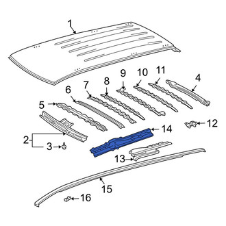 Toyota OE - Left Inner Roof Side Rail