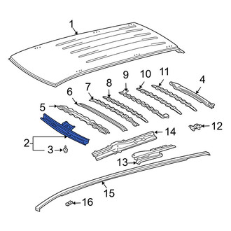 Toyota OE - Front Roof Header Panel