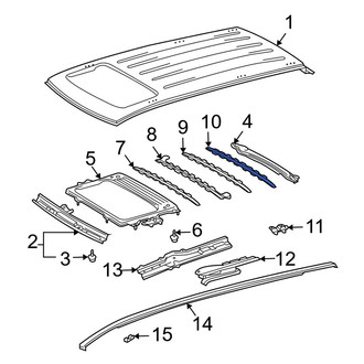 Toyota OE - Center Rear Roof Bow