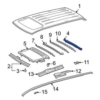 Toyota OE - Rear Roof Header Panel