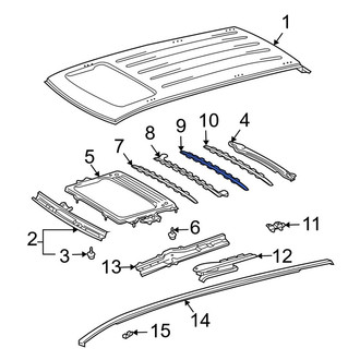 Toyota OE - Center Rear Roof Bow