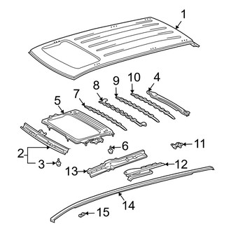 Toyota OE - Roof & Components (With Sunroof)