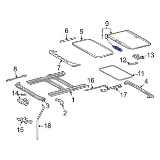 Toyota OE - Sunroof Handle