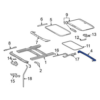Toyota OE - Sunroof Drip Rail