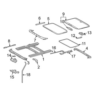 Toyota OE - Roof - Sunroof (With Sunroof)