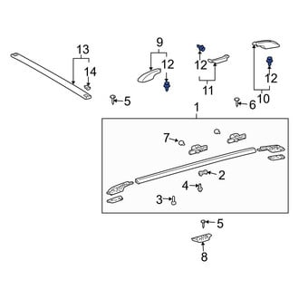 Toyota OE - Roof Rack Cover Clip
