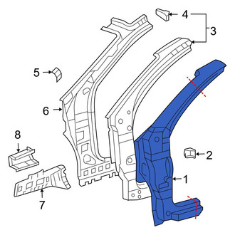 Toyota OE - Left Outer Body A-Pillar