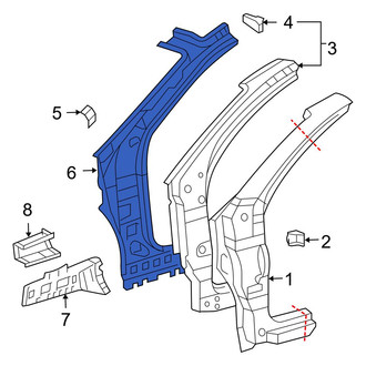Toyota OE - Left Inner Body A-Pillar