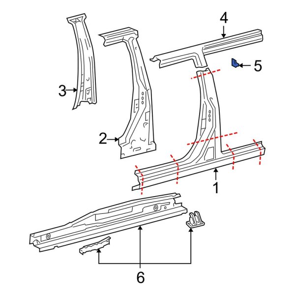 Roof Side Rail Insulator