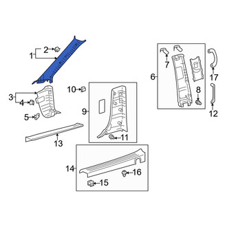 Toyota OE - Left Body A-Pillar Trim Panel