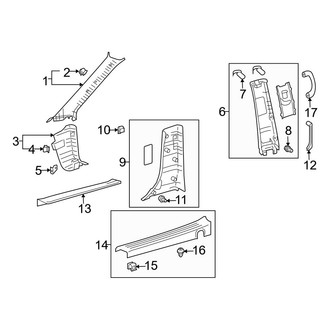 Toyota OE - Pillars, Rocker & Floor - Interior Trim