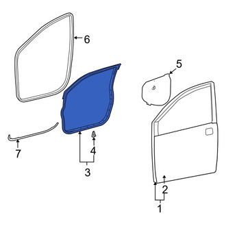 Toyota OE - Front Right Outer Door Seal