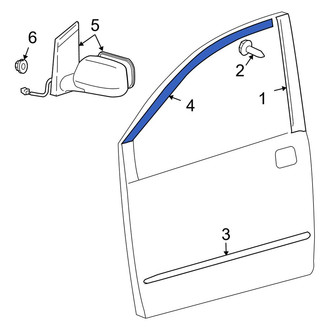 Toyota OE - Front Left Black Out Tape