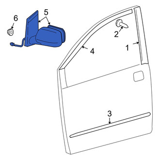 Toyota OE - Front Left Door Mirror