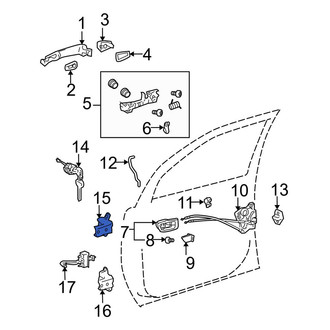 Toyota OE - Front Left Lower Door Hinge