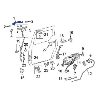 Toyota OE - Outer Sliding Door Handle