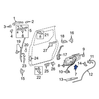 Toyota OE - Outer Sliding Door Handle