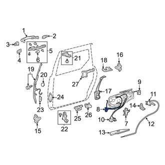 Toyota OE - Front Right Sliding Door Latch