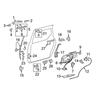 Toyota OE - Side Loading Door - Lock & Hardware
