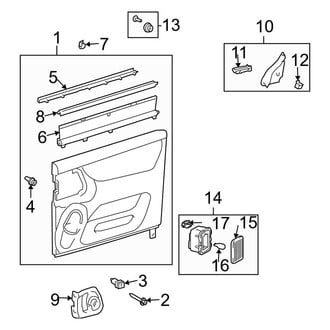 Toyota OE - Side Loading Door - Interior Trim