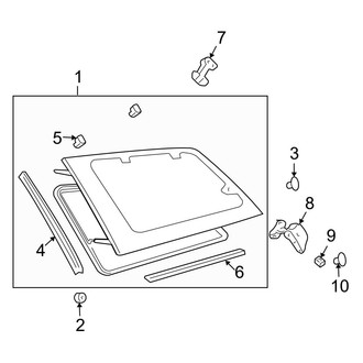 Toyota OE - Side Panel - Side Glass