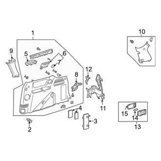 Toyota OE - Side Panel - Interior Trim (W/O Sun Shade)