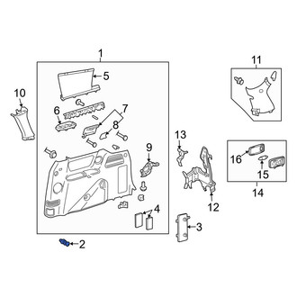 Toyota OE - Rear Lower Tie Down Hook