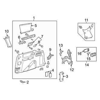 Toyota OE - Side Panel - Interior Trim (With Sunshade)