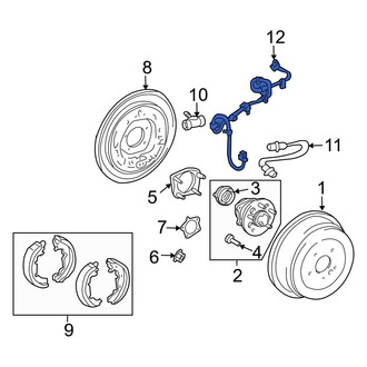 Toyota OE - Rear Left ABS Wheel Speed Sensor Wiring Harness