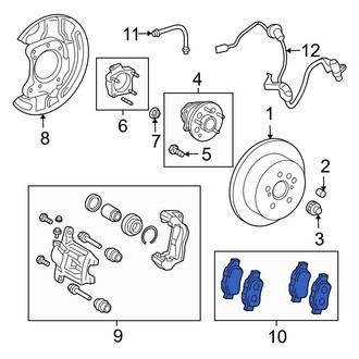 Toyota OE - Rear Disc Brake Pad Set