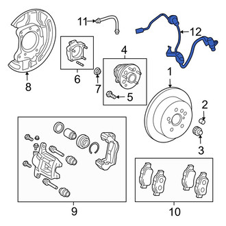 Toyota OE - Rear Right ABS Wheel Speed Sensor Wiring Harness