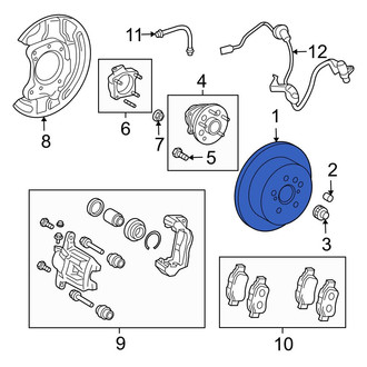 Toyota OE - Rear Disc Brake Rotor